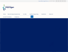 Tablet Screenshot of macrogenlab.com
